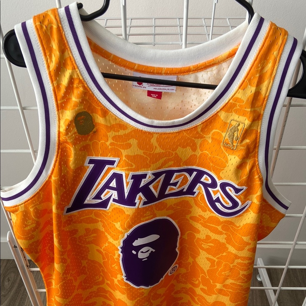Mitchell & Ness Bape Collab Lakers Jersey
